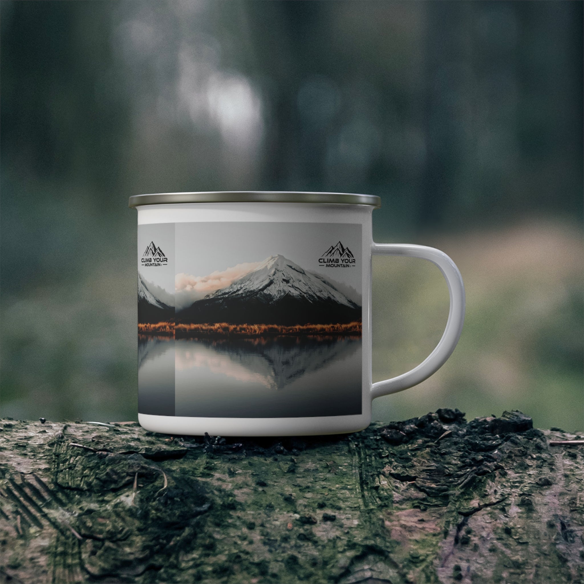 Adventure Enamel Camping Mug, Nature Lover Gift, Hiking Coffee Cup, Travel Mug, Outdoor Adventure Accessories