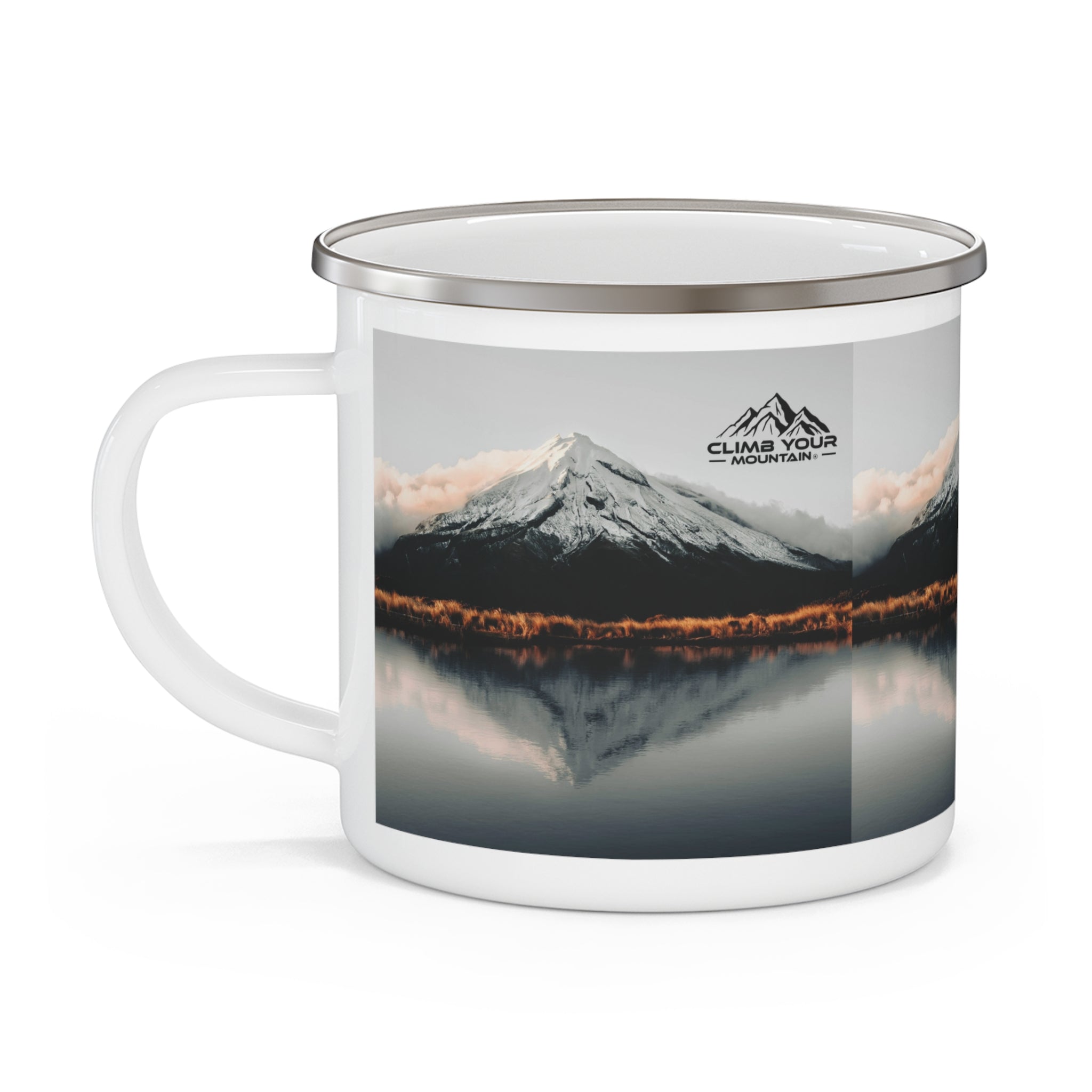 Adventure Enamel Camping Mug, Nature Lover Gift, Hiking Coffee Cup, Travel Mug, Outdoor Adventure Accessories