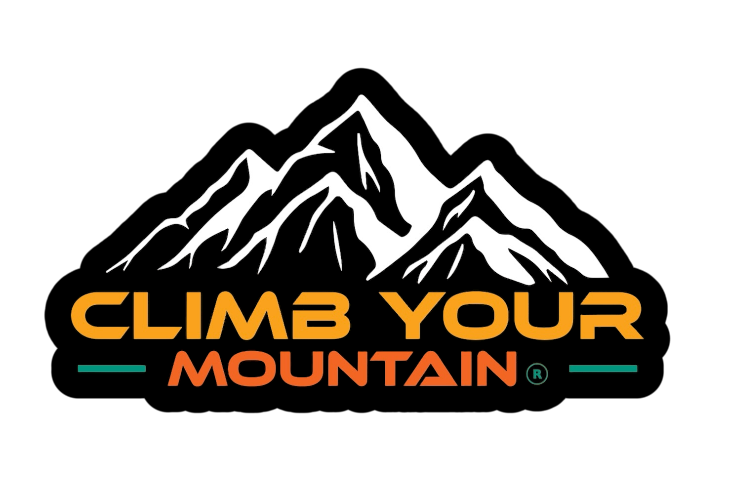 Climb Your Mountain Logo Vinyl Sticker 3"