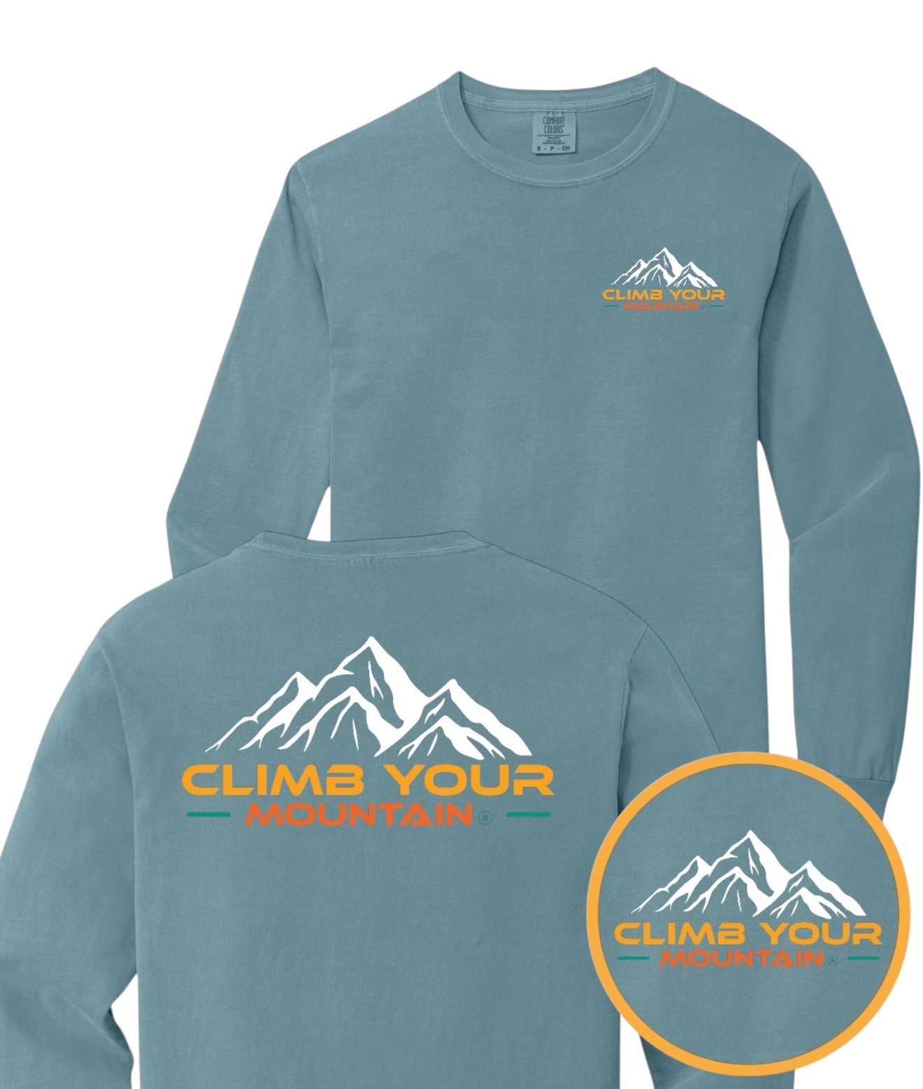 Climb Your Mountain Long Sleeve Unisex Comfort Colors