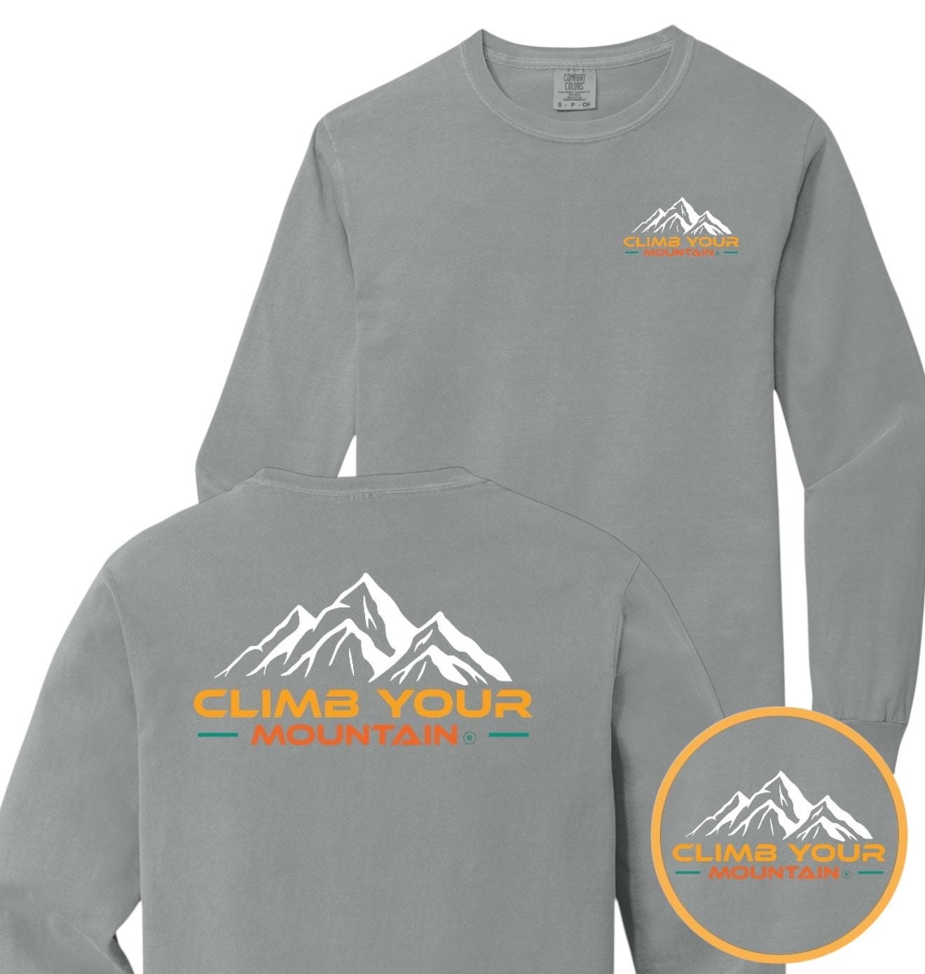 Climb Your Mountain Long Sleeve Unisex Comfort Colors