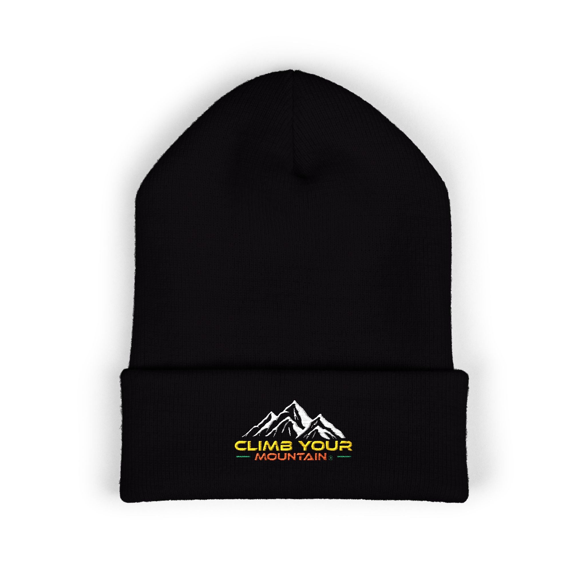 Mountain Climb Embroidered Beanie | Cozy Winter Hat | Outdoor Adventure Beanie | Birthday Gift | Hiking Accessories | Casual Streetwear