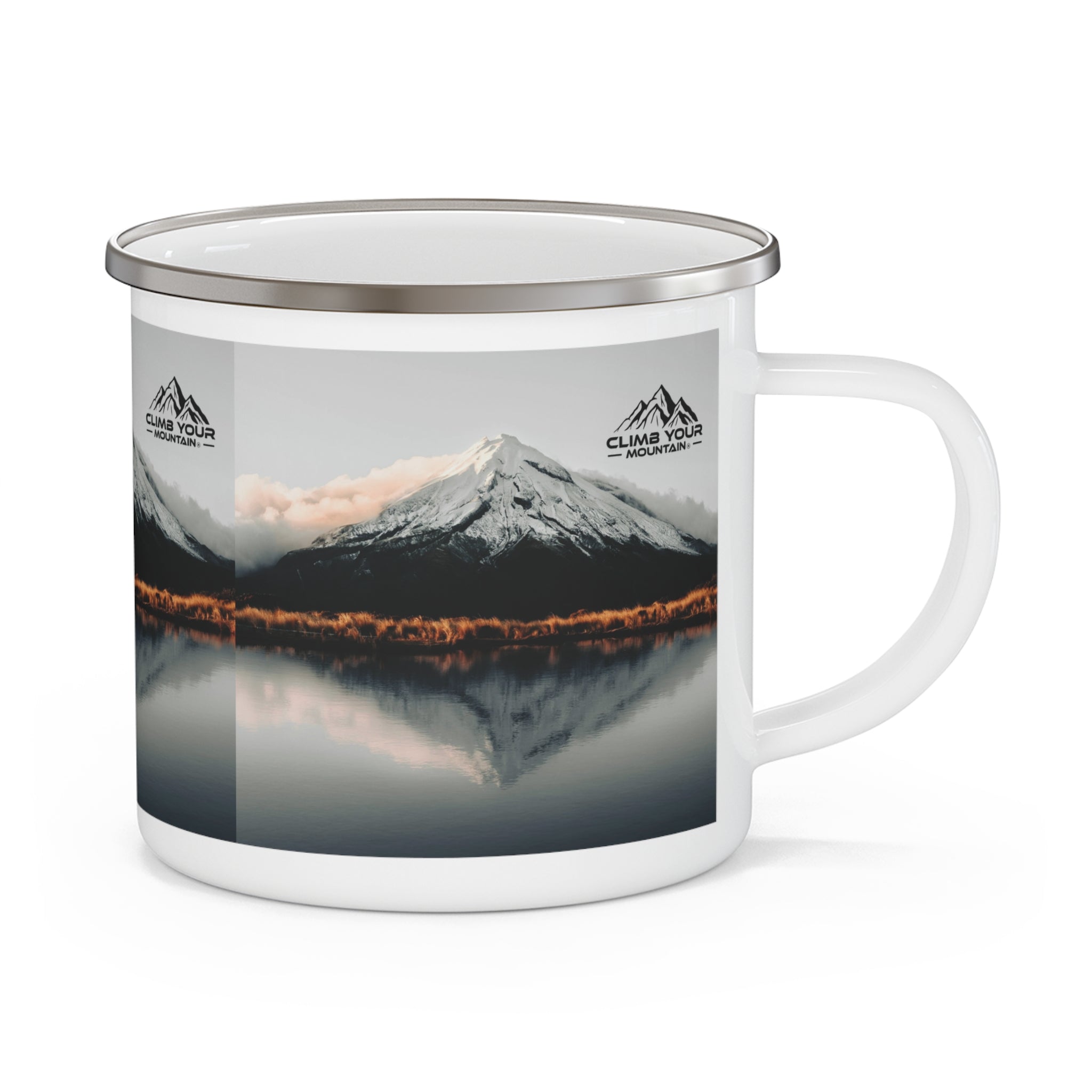 Adventure Enamel Camping Mug, Nature Lover Gift, Hiking Coffee Cup, Travel Mug, Outdoor Adventure Accessories