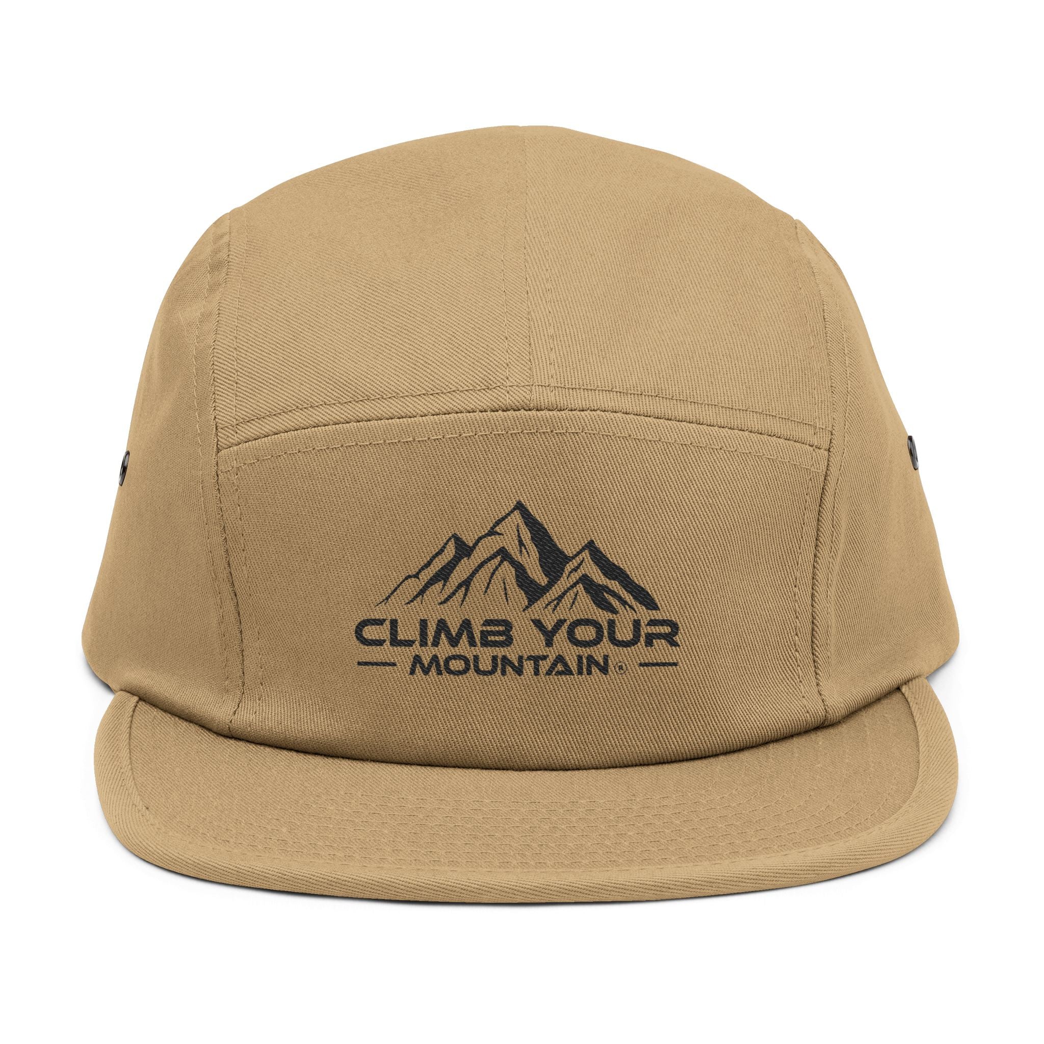 Mountain Adventure 5 Panel Cap, Outdoor Hat, Hiking Gear, Travel Accessory, Gift for Adventurers, Summer Cap